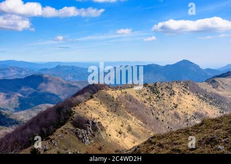 Pic de Comanegra - (montagnes Alta Garrotxa, Catalogne, Espagne) Banque D'Images