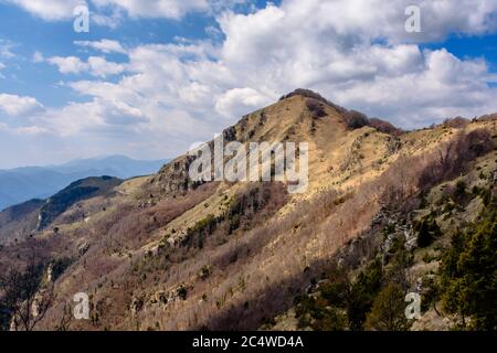 Pic de Comanegra - (montagnes Alta Garrotxa, Catalogne, Espagne) Banque D'Images