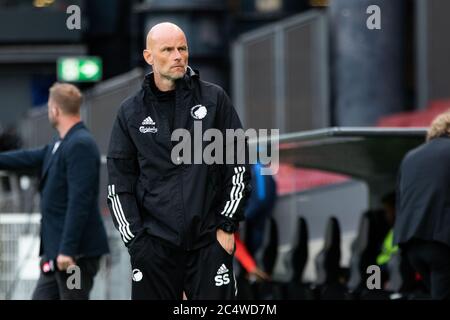 Copenhague, Danemark. 28 juin 2020. Staale Solbakken, responsable du FC Copenhague, a assisté au match 3F Superliga entre le FC Copenhagen et le FC Midtjylland à Telia Parken. (Crédit photo : Gonzales photo/Alamy Live News Banque D'Images