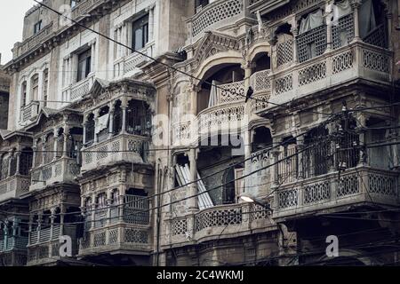 Aria de la vieille ville de Karachi Banque D'Images