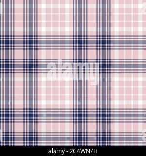 Motif texturé sans couture Glen Plaid bleu marine pour les textiles et les motifs tendance Banque D'Images