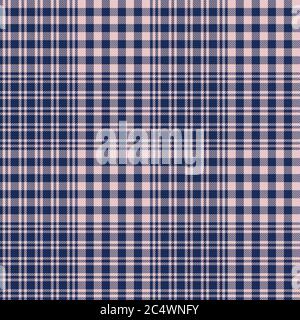 Motif texturé sans couture Glen Plaid bleu marine pour les textiles et les motifs tendance Banque D'Images