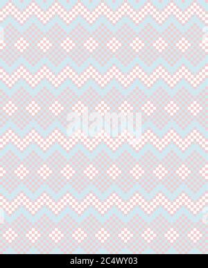 Fond rose motif jacquard de Noël pour les textiles de mode, les tricots et les motifs Banque D'Images