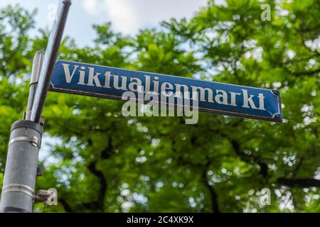 'Viktualienmarkt' à München Banque D'Images