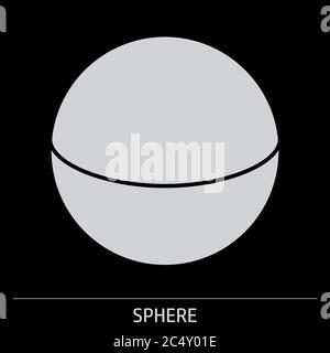 Icône de forme de sphère Illustration de Vecteur