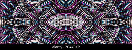 Tapis ethnique abstrait ornemental sans couture motif. Fond vectoriel vintage. Illustration de Vecteur