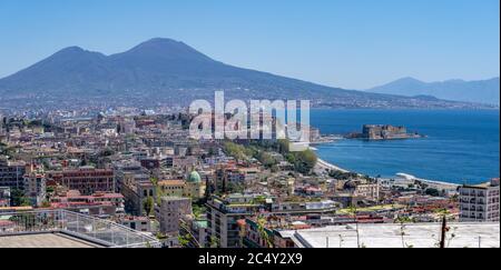 Naples, Vésuve de Vomero, Parco Comola Ricci Banque D'Images