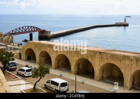 Fort St Elmo à la Valette, Malte Banque D'Images