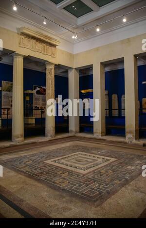 Domus Romana ou maison romaine à Rabat, Malte Banque D'Images