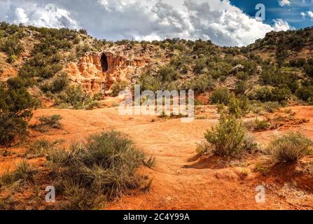 La Grande grotte, parc national de Palo Duro Canyon Banque D'Images