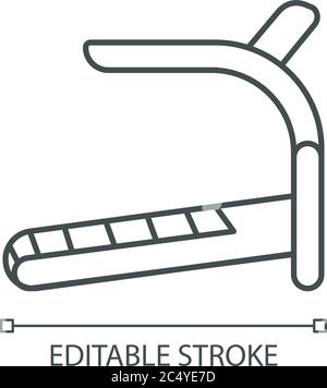 Icône linéaire du tapis roulant Illustration de Vecteur