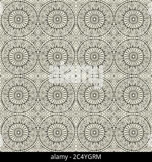 motif ornemental ethnique moderne dessiné à la main Illustration de Vecteur