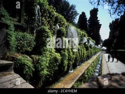 Cent fontaines, Tivoli, Rome, Italie Banque D'Images