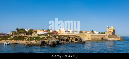 Île de Tabarca en Espagne. Eau turquoise cristalline. Province d'Alicante. Espagne Banque D'Images