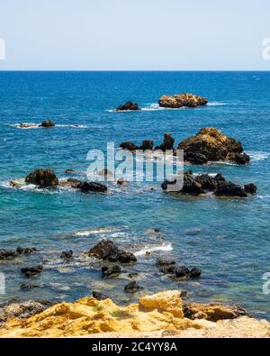 Île de Tabarca en Espagne. Eau turquoise cristalline. Province d'Alicante. Espagne Banque D'Images