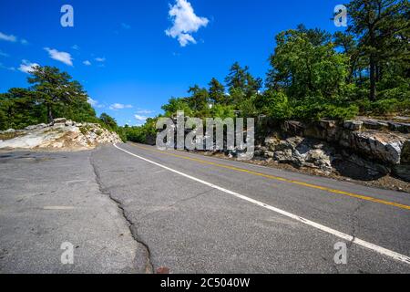 Catskill Scenic Overlook sur la route 55 de l'État, Kerhonkson, NY, USA Banque D'Images