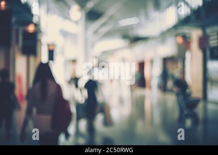 Abstract background bokeh avec centre commercial Banque D'Images
