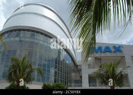 Le Dome et le cinéma IMAX, SM Mall of Asia, Pasay, Metro Manila, Philippines. Banque D'Images