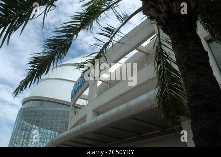 Le Dome et le cinéma IMAX, SM Mall of Asia, Pasay, Metro Manila, Philippines. Banque D'Images