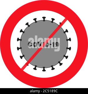 Attention coronavirus. Arrêter le coronavirus. Épidémie de coronavirus. Danger du coronavirus et risque pour la santé publique maladie et éclosion de grippe. Conc. Médicale pandémique Illustration de Vecteur