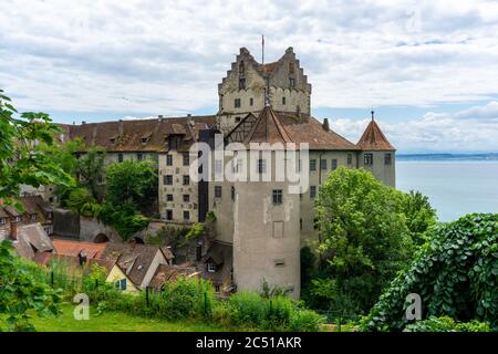 Meersburg, BW / Allemagne - 22 juin 2020 : vue sur Meersburg sur le lac de Constance avec le vieux château historique Banque D'Images