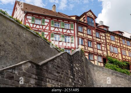 Meersburg, BW / Allemagne - 22 juin 2020 : vue sur la rue Steigstrasse historique dans la vieille ville de Meersburg, dans le sud de l'Allemagne Banque D'Images