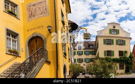 Meersburg, BW / Allemagne - 22 juin 2020 : la mairie historique de Meersburg sur le lac de Constance, dans le sud de l'Allemagne Banque D'Images