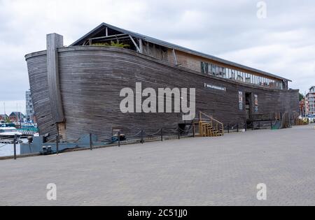 Navire flottant du musée ARK Museum dans le quai Orwell, Wet Dock, Ipswich, Suffolk, Angleterre, Royaume-Uni Banque D'Images