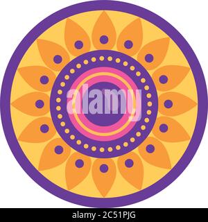 happy raksha bandhan celebration avec cadre circulaire plat style illustration de dessin vectoriel Illustration de Vecteur