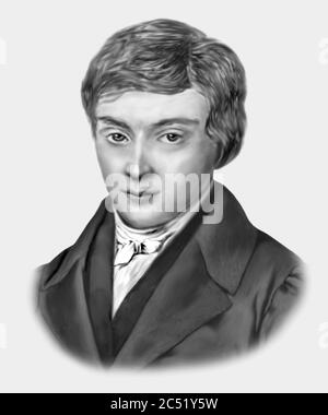 Evariste Galois 1811-1832 mathématicien français Banque D'Images