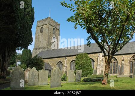 ST. L'église de Petroc Padstow. Le site du sanctuaire du Prieuré de Saint-Petroc pourrait être revendiqué ici jusqu'à la réforme. Banque D'Images