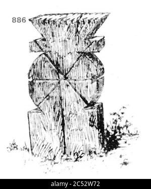 Ivan Enchev-Vidyu Croix folklorique bulgare 886. Banque D'Images