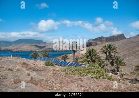 Île volcanique apsect sur le cap Sao Laurenço à Madère île Banque D'Images