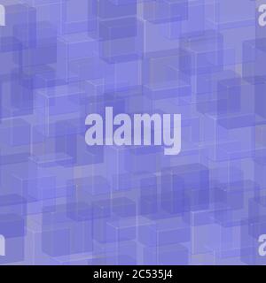 Motif transparent Blue Tiles sans couture, illustration 3D Illustration de Vecteur