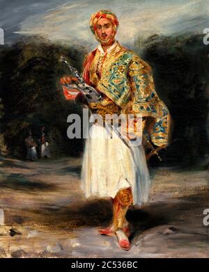 Comte Demetrius de Palatiano dans Suliot Costume d'Eugene Delacroix Banque D'Images