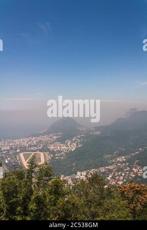 Vue sur la ville de Rio de Janeiro Banque D'Images