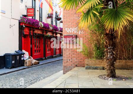 Rue à Dublin, République d'Irlande. Banque D'Images