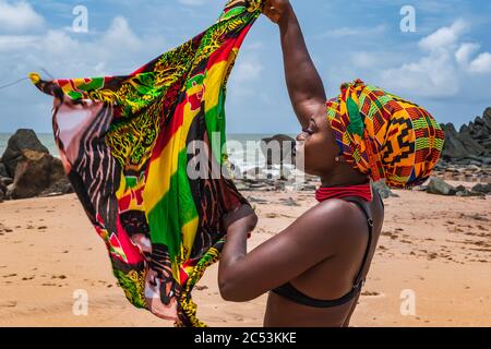 Belle Femme Du Ghana Afrique De L Ouest Photo Stock Alamy