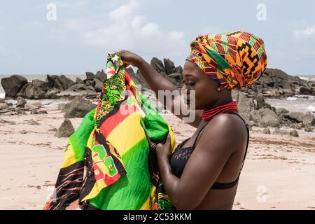 Belle Femme Du Ghana Afrique De L Ouest Photo Stock Alamy