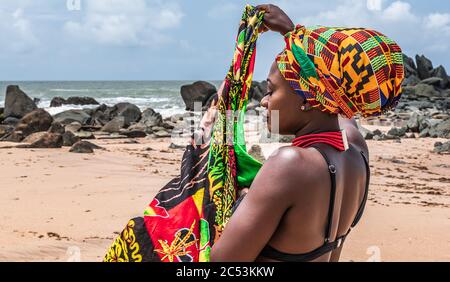 Belle Femme Du Ghana Afrique De L Ouest Photo Stock Alamy