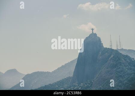 Corcovado, Rio de Janeiro, Brésil Banque D'Images