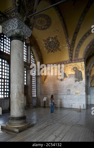 Istanbul: Hagia Sofia / Christ Deesis Mosaïque Banque D'Images