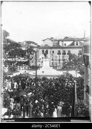 Inauguração do monumento em homenagem ao Visconde do Rio Branco - 1. Banque D'Images