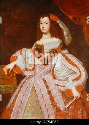 Infanta Maria Teresa (1638-1683 future reine de France) par Juan Carreño de Miranda. Banque D'Images