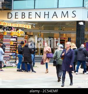 Debenhams grand magasin sur Oxford Street, Londres Banque D'Images