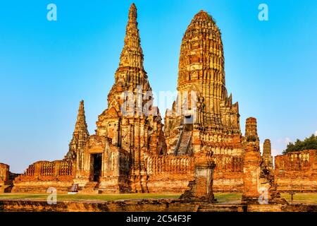 Wat Chaiwatthanaram, Ayutthaya, Thaïlande Banque D'Images