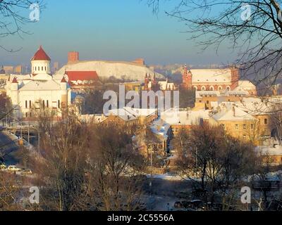 Vue sur la vieille ville de Vilnius Banque D'Images