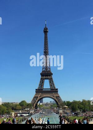 La tour Eiffel à Paris Banque D'Images