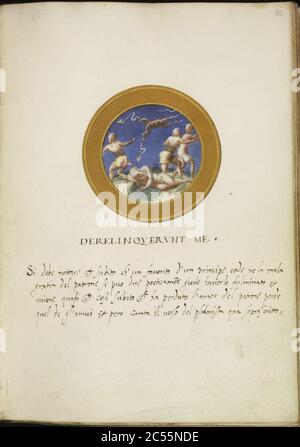 Italien - Livre Leaf from Emblem Banque D'Images