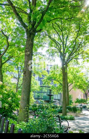 Jackson Square Park, West Village, New York, New York, États-Unis Banque D'Images